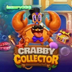 Tampilan visual permainan slot Crabby Collector dengan tema bawah laut